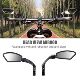 Bike Groupsets Universal Bicycle Rearview Mirror Adjustable Rotation Wide-Angle Cycling Rear View Mirrors for MTB Road Bike Accessories 230606