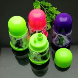 Smoking Pipes bongs Manufacture Hand-blown hookah Coloured plastic mini water pipe
