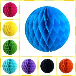 Colourful paper hanging decorations handicrafts paper flower ball sets Valentine's Day wedding birthday party decorations honeycomb balls
