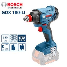 Sleutels Bosch Cordless Impact Driver / Wrench GDX 180LI Electric Screwdriver Electric Wrench Impact Wrench 18V Power Tool (Bare Metal)