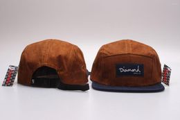 Berets 2023 Embroidered Logo Diamond Hat Ladies Men's Spring And Summer Hip-hop Curved Brim Snapback Cap