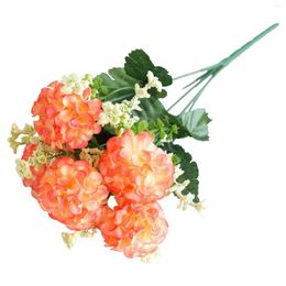 Decorative Flowers Simulation Hydrangea Fake Durable Elegant Long Lasting Effect Bouquets For DIY Fall Wedding Centrepieces