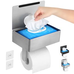 Holders Bathroom Stainless Steel Toilet Roll Holder Wall Mounted Toilet Paper Holder Stand for Bathroomtissue Boxes Kitchen Paper Holder