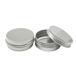 50Pcs 30g Aluminum Jars 1oz Silver Cream 30ml Tin Container Can RCZJ