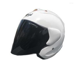 Motorcycle Helmets White Half Helmet Outdoor Sport Men And Women Racing Open Face DOT Approved