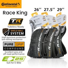 Bike Groupsets Continental MTB Tyre Race King 26 27.5 29 2.0 2.2 Rim 27 180TPI Bicycle Folding Anti Puncture Tubeless Ready 230607