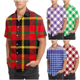 Men's Casual Shirts Men 39 Skilled Shirt Holder Stereoscopic Turn Collar Short Sleeves Stays For Camisa Social Male