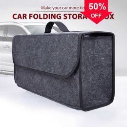 Car Foldable Car Trunk Storage Box Portable Storager Felt Boxs High Capacity Auto Interior Organiser Travelling Bag Container