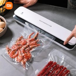 Sealers Xiaomi Electric Vacuum Sealer Packaging Hine for Home Kitchen Including 10pcs Food Saver Bags Commercial Vacuum Food Sealing