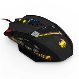 ZELOTES 12 C Mice 2024 Wired Mouse USB Optical Gaming 12 Programmable Buttons Computer Game 4 Adjustable DPI 7 LED Lights VAIN omputer