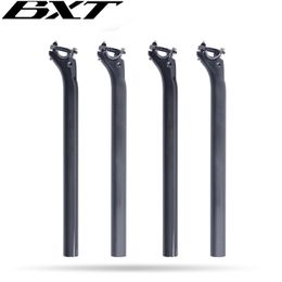 Bike Stems BXT full carbon bicycle seatpost MTB road mountain bike carbon seat post seat tube 27.231.6*350400 mm bicycle parts 230606