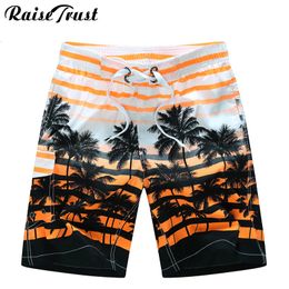 Men's Shorts Raise Trust Fashion Summer Men's Shorts 3d Print Striped Coconut tree Praia Couple Swimwear Plus Size 6XL Gay Board Shorts Beach 230607