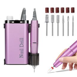 Nail Manicure Set 35000RPM Electric Drill Rechargeable USB hine For Salon Portable Professional Sander for Polish 230606