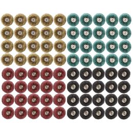 Slijpstenen HLZS80 Pcs 1 Inch Abrasive Wheel Buffing Polishing Wheel Grinding Accessories Polishing Wheel 4 Grits for Dremel Rotary Tool