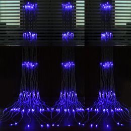 6m 3m 640 Led Waterfall String Curtain Light Leds Water Flow Christmas Wedding Party Holiday Decoration Fairy String Lights wate2737