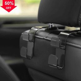 New 2PCS Hooks for Bags Car Clips Front Seat Headrest Organizer Holder Auto Fastener Hangers Car Storage Interior Accessories