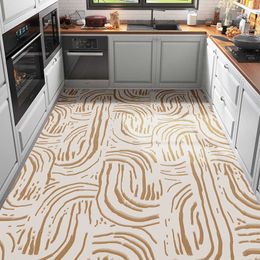 Carpet Geometric Kitchen Leather Carpet Non-slip Balcony Large Area Rugs Living Room Waterproof Rug Can Be Cut Door Mat R230607