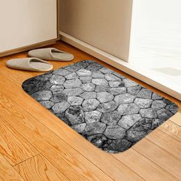 Carpet 3D Simple Printed Entrance Door Mat Modern Anti-slip Bedroom Living Room Hallway Area Rug Soft Small Carpet Home Decor R230607