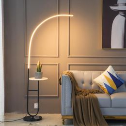 Floor Lamps Art Led Modern Minimalist Lamp Nordic Fishing Lights Bedroom Bedside Living Room Home Decor Sofa Corner Standing