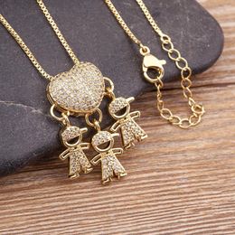 Chains AIBEF Cartoon Friendship Kids Pendant Necklaces Korean Fashion Boys And Girls Lovely Gifts Jewelry Wholesale