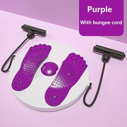 Twist Boards Yoga Twister Plate Twist Board with Resistance Rope Slimming Belly Tummy Legs Fitness Waist Exercise Balance Body Building Equip 230606