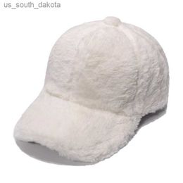 New Unisex Wool Baseball Cap Cashmere Blended Knit Cap Ladies Personality Hat Autumn Winter Warm Hat Adjustable Men Cap L230523