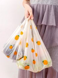 Storage Bags Simple Ins Style Portable Plastic Bag Internet Celebrity Girls Fruit Hand Clothing Store Large Packing