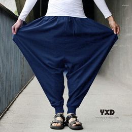 Men's Pants Fashion Mens Cotton Linen Casual Harem Men Joggers Man Summer Trousers Male Chinese Style Baggy Harajuku Clothe