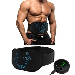 Core Abdominal Trainers Portable Muscle Stimulator Belt Vibration Body Slimming Belts Fitness Weight Loss Home Workout Equiment Drop 230606