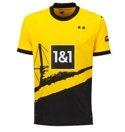 Soccer Jerseys 202324 Dortmund 50 Years at Home Soccer Jersey 2024 Fnmecha Haller Reus Hazard Brandt Shirt Mens Emre Can Witsel Reyna Adeyemi Nschlotterbeck Sabitze