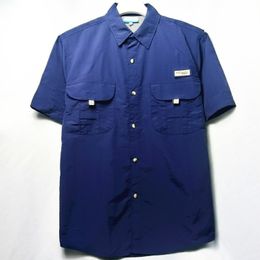 Mens Casual Shirts Fishing Shirt short Sleeve For Men Blusas Camisa Masculina Loose Windproof Waterproof Sunscreen 230607