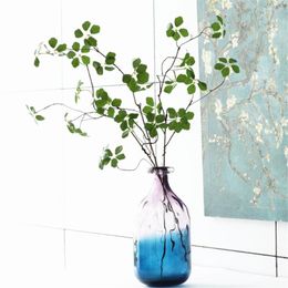 Decorative Flowers Artificial Ornamental Plant Herba Monachosori Henryi Wintergreen False Bonsai Home Office Decorate