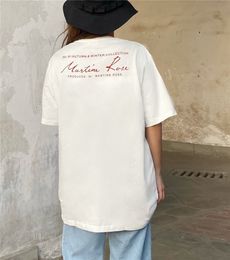 Men's T Shirts ss Martine Rose Signature Letter Printing T shirt Men Women Black White Asap Rcky Tops Oversized Tee 230607