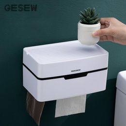 Holders Gesew Portable Toilet Paper Holder Organiser for Bathroom Household Creative Storage Box Tissue Box for Home Bathroom Organiser