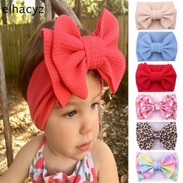 Hair Accessories Baby 7'' Large Hair Bow Headband Children Turban Girls Elastic Hair Band Big Bow Head Wrap Bandages For Kids Hair Accessories 230606