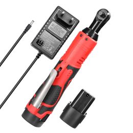 Sleutels Multifunctional 16.8V Impact Wrench Cordless Rechargeable Electric Wrench 3/8 Inch 90°Right Angle Ratchet Wrenches Impact Driver