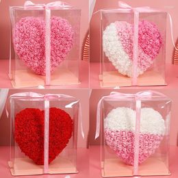 Decorative Flowers Valentine's Day Gift Love Rose PE Artificial Flower Girlfriend Birthday Home Decoration Table For Wedding