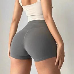 Active Shorts Naked Yoga High Waist Tight Fitting Anti-exposure Leggings Quick-drying And Elastic Pants.