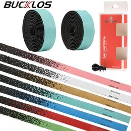 Bike Handlebars Components BUCKLOS Durable Road Bar Tape Soft Comfortable Handlebar Straps 3mm Thickness Shockproof Tapes Cycling Parts 230607