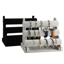 Simple Lint Bracelets and Bangles Storage Holder Detachable Watches Display Rack In Multiple Colors