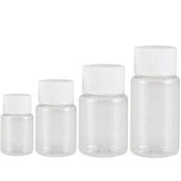 20Pcs 15ml 20ml 30ml 50ml 100ml Plastic Refillable Seal Bottles Vials Reagent store Container Screw cap V3W7