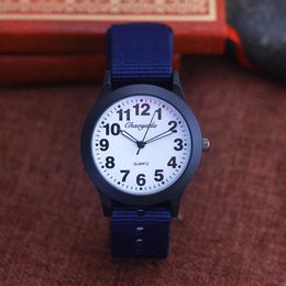 Children's watches JINNAIER Famous Brand Men Children Boys Girls Fashion Cool Quartz Sabre Watches Students Canvas Electronic Wristwatch 230606