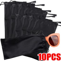 Sunglasses Cases 10PCS Cloth Waterproof Sunglasses Bag Microfiber Dust Storage Pouch Glasses Carry Bag Portable Eyewear Case Container 230607