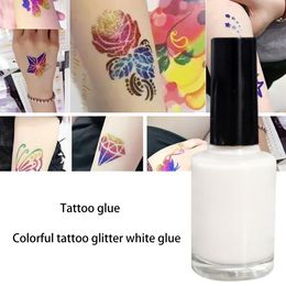 Tattoos Skinfriendly Body White Skin Glue For Glitter Tattoos Gel Flash Powder Tattoo Glue White Glue Onetime Suit Glue Tattoo