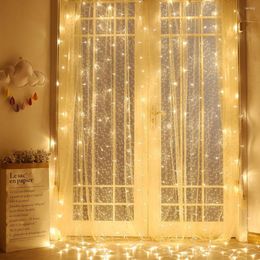 Wall Lamp 100V/220V LED Christmas Lights Outdoor Bedroom Year Decoration Festoon Light Home Window Curtain String Garland