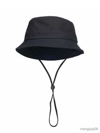 Wide Brim Hats Pure cotton sun hat large size boonie cap women bucket men plus fisherman hats 56cm 58cm 60cm 64cm R230607