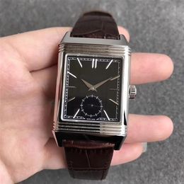 27 5x46mm Classic Large 3828420 MEN WATCH SAPPHIRE CRYSTAL WATERPROOF Stainless Steel AUTOMATIC MECHANICAL 965 Reverso WRISTWATCH 2860