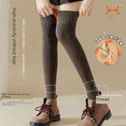 Women Socks Winter Warm Cotton Thick Terry Casual Thigh High Over Knee Girls Womens Female Long Sock