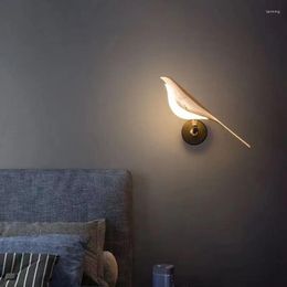 Wall Lamp Modern Simplicity LED Magpie Bird Sconce Home Indoor Accessorices Light Kitchen BedsideBedroom Living Room Lustre