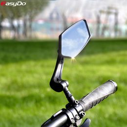 Bike Groupsets EasyDo Bicycle Handlebar Rear View Mirror Cycling Wide Range Back Sight Reflector Adjustable Left Scooter E 230607